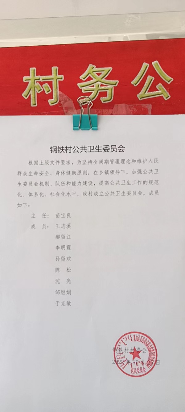 钢铁村成立公共卫生委员会的公示.jpg